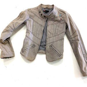 Diesel Cotton Twill Moto Jacket